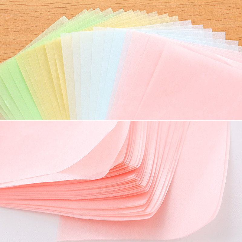 100 buc/cutie Hârtie absorbantă facială portabilă Servețele pentru controlul uleiului Foaie de ulei pentru hârtie absorbantă Instrument de machiaj de țesut Curățare facială
