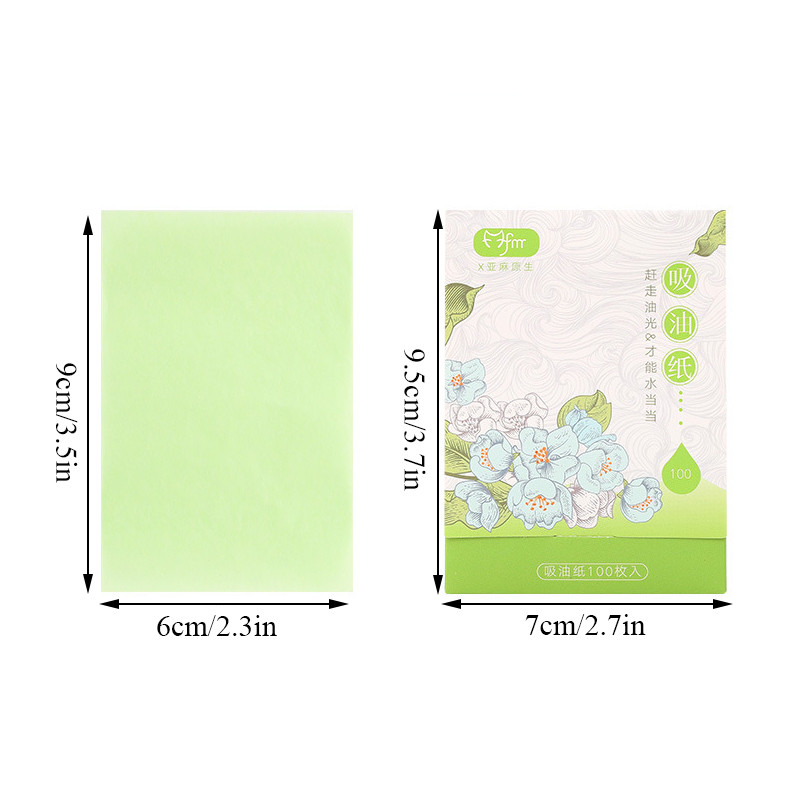 100 buc/cutie Hârtie absorbantă facială portabilă Servețele pentru controlul uleiului Foaie de ulei pentru hârtie absorbantă Instrument de machiaj de țesut Curățare facială