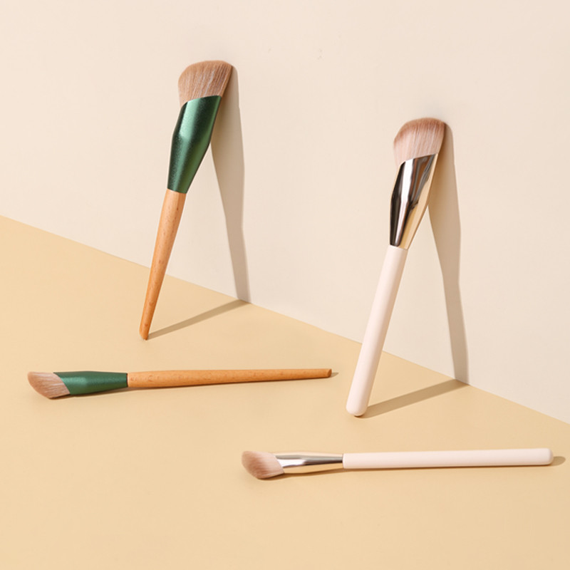 ZOREYA Professiona Pensule de machiaj Instrumente High-End Foundation Concealer Contur Blending Beauty Perie Mâner din lemn matuit