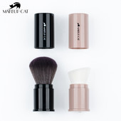 Kosmētiskā grima kaķa otiņa — pārnēsājama un elastīga pūdera pamatnes otiņa — sintētiska matu grima rīks — skaistumkopšanas pildspalvas sejas suka