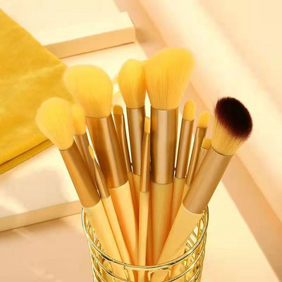 13 DB puha bolyhos sminkecset készlet Cosmetics alapozó pirosító púderecsetek szemhéjfesték Kabuki keverő smink ecset Beauty