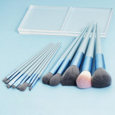 13 DB puha bolyhos sminkecset készlet Cosmetics alapozó pirosító púderecsetek szemhéjfesték Kabuki keverő smink ecset Beauty