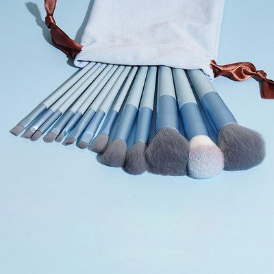 13 DB puha bolyhos sminkecset készlet Cosmetics alapozó pirosító púderecsetek szemhéjfesték Kabuki keverő smink ecset Beauty