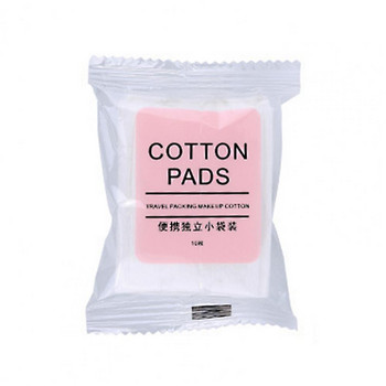 Essential Cotton 10Pcs Двустранна гъба за грим Изящна подложка Грим Грижи за здравето Изхвърляне на козметика Грим за лице