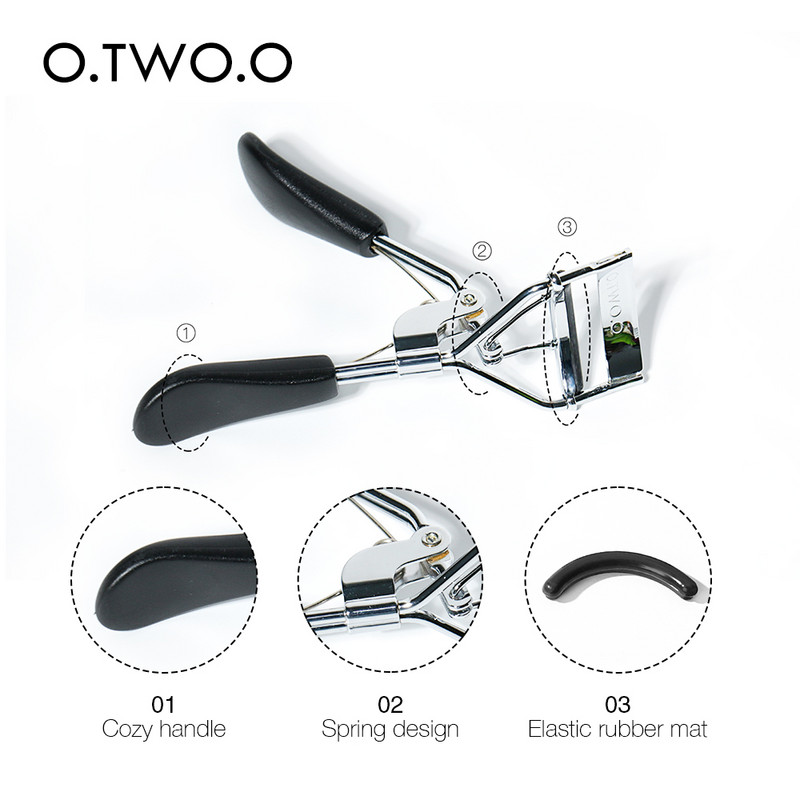 O.TWO.O Machiaj ondulator de gene Instrumente de frumusețe Lady Women Lash Nature Curl Style Drăguț Mâner de gene Curl Eye Lash Curler 2 culori