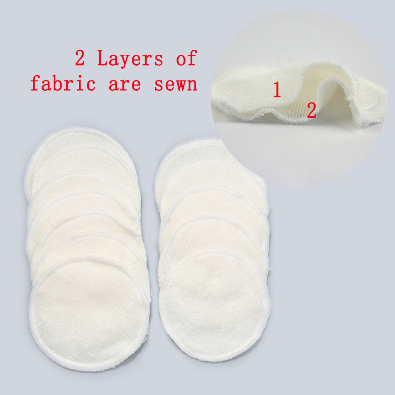 12 bucăți Tampoane de demachiere Tampoane reutilizabile din bumbac Demachiant facial Fibră de bambus Îngrijirea pielii Tampoane pentru alăptare Curățarea pielii