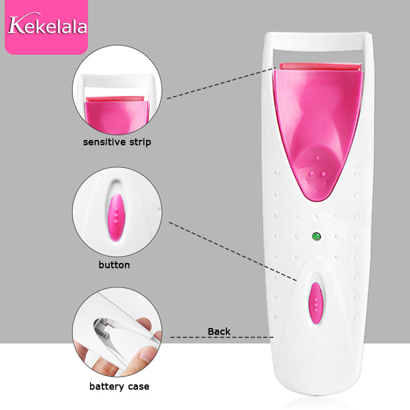 Kekelala electric încălzit gene permanent ondulator stilou gene de lungă durată agrafe fierbinte perming instrumente automate de machiaj