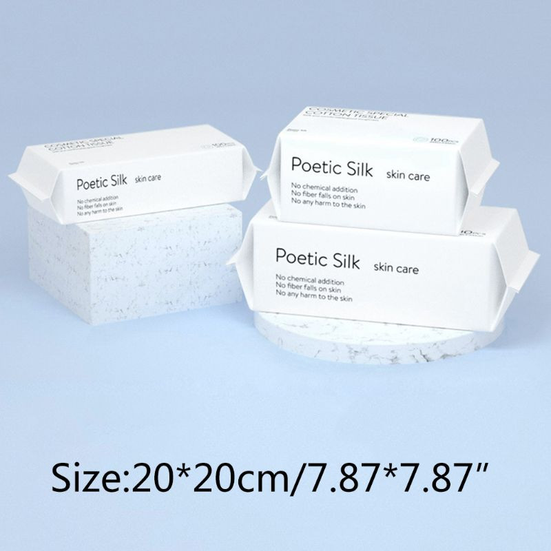 50/100 buc Prosop de unica folosinta pentru machiaj din bumbac, pentru curatarea fetei