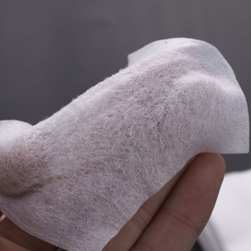 100 bucăți/pachet Tampoane de unică folosință de bumbac Dispozitiv de îndepărtare a lipiciului pentru gene Servețele pentru unghii Demachiant Față Prosoape de curățare a feței Instrumente de machiaj