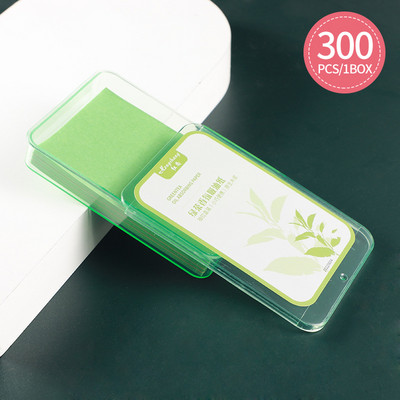 300 buc/cutie Foaie absorbantă pentru controlul uleiului Hârtie absorbantă pentru față Șervețele de curățare pentru controlul uleiului Șervețele pentru îngrijirea feței