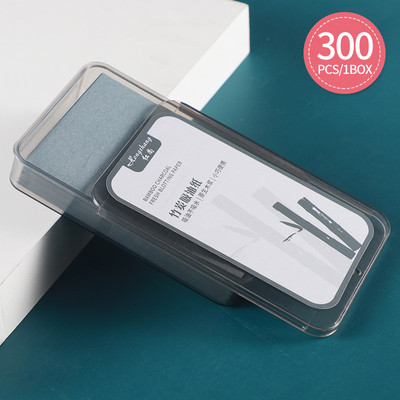 300 buc/cutie Foaie absorbantă pentru controlul uleiului Hârtie absorbantă pentru față Șervețele de curățare pentru controlul uleiului Șervețele pentru îngrijirea feței