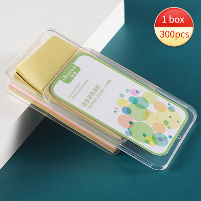 300 buc/cutie Foaie absorbantă pentru controlul uleiului Hârtie absorbantă pentru față Șervețele de curățare pentru controlul uleiului Șervețele pentru îngrijirea feței