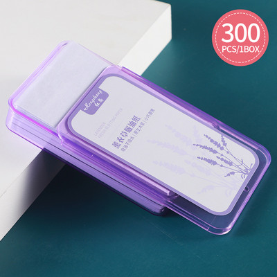 300 buc/cutie Foaie absorbantă pentru controlul uleiului Hârtie absorbantă pentru față Șervețele de curățare pentru controlul uleiului Șervețele pentru îngrijirea feței