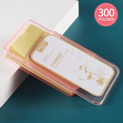 300 buc/cutie Foaie absorbantă pentru controlul uleiului Hârtie absorbantă pentru față Șervețele de curățare pentru controlul uleiului Șervețele pentru îngrijirea feței