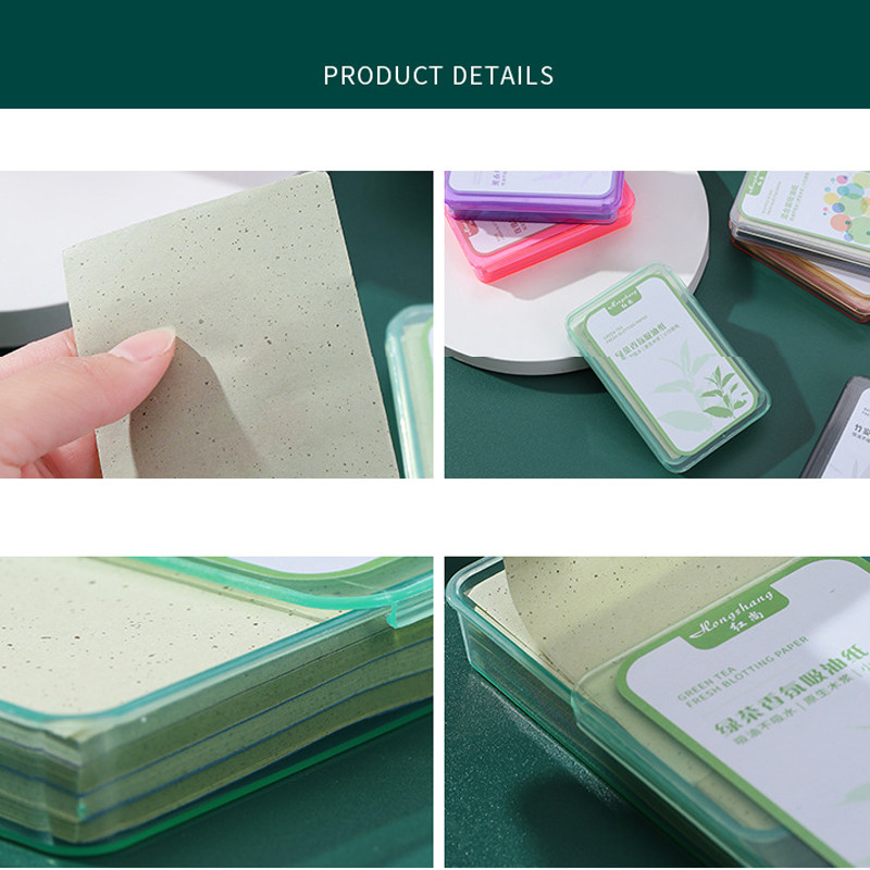 300 buc/cutie Foaie absorbantă pentru controlul uleiului Hârtie absorbantă pentru față Șervețele de curățare pentru controlul uleiului Șervețele pentru îngrijirea feței