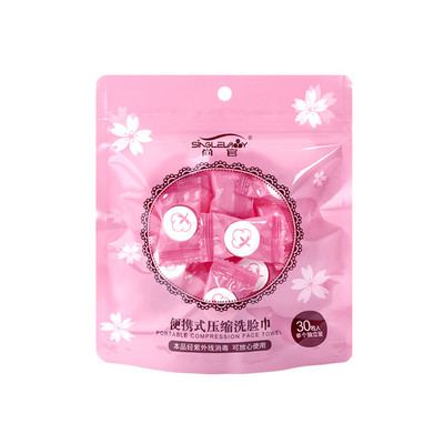 Prosop de față, de unică folosință, din bumbac pur, comprimat, portabil, de călătorie, șervețel cu apă, șerveța umedă, șervețel, șervețele umede în aer liber.