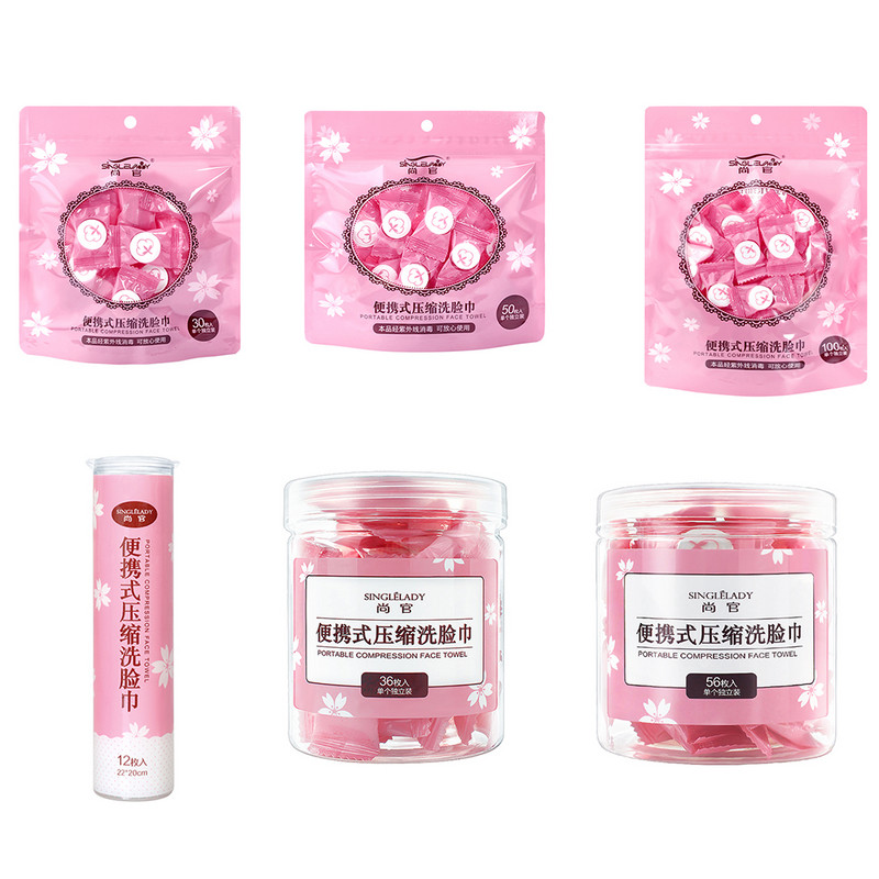 Prosop de față, de unică folosință, din bumbac pur, comprimat, portabil, de călătorie, șervețel cu apă, șerveța umedă, șervețel, șervețele umede în aer liber.