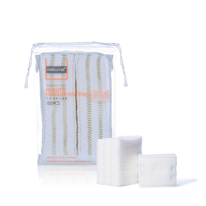 100 buc/pachet Șervețele demachiante de unică folosință din bumbac, ultra moi, pentru îndepărtarea tampoanelor de machiaj, instrumente de curățare pentru buzele faciale, îngrijirea pielii ochilor