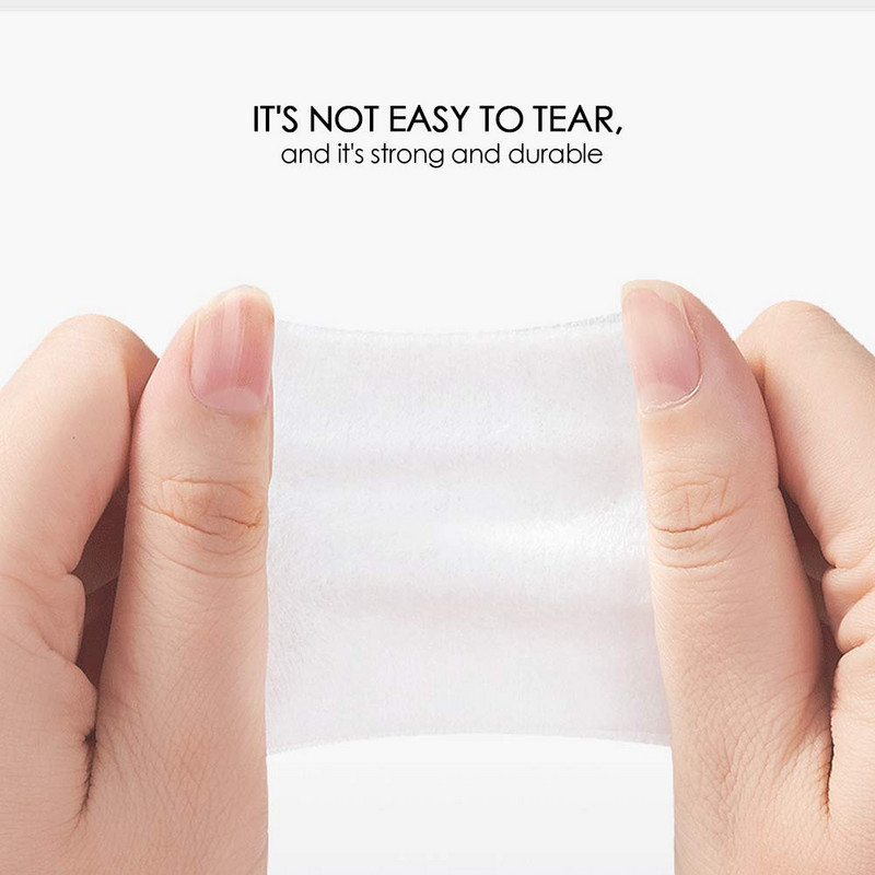 100 buc/pachet Șervețele demachiante de unică folosință din bumbac, ultra moi, pentru îndepărtarea tampoanelor de machiaj, instrumente de curățare pentru buzele faciale, îngrijirea pielii ochilor