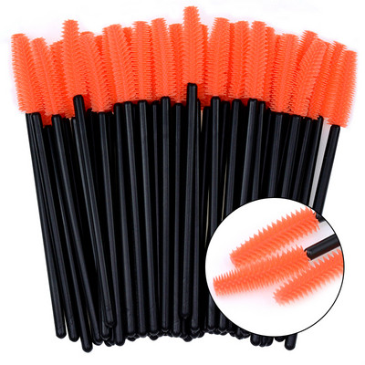 50/25 buc Perii pentru gene cu gel siliconic Extensie pentru gene Micro baghete de rimel Pieptene pentru sprâncene Pieptene de unică folosință Aplicator de instrumente de machiaj