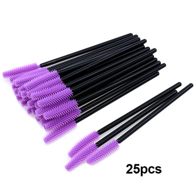 50/25 buc Perii pentru gene cu gel siliconic Extensie pentru gene Micro baghete de rimel Pieptene pentru sprâncene Pieptene de unică folosință Aplicator de instrumente de machiaj