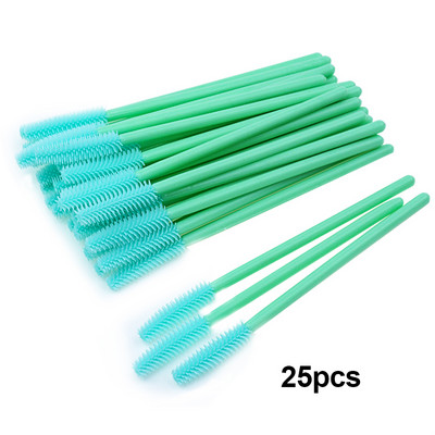 50/25 buc Perii pentru gene cu gel siliconic Extensie pentru gene Micro baghete de rimel Pieptene pentru sprâncene Pieptene de unică folosință Aplicator de instrumente de machiaj