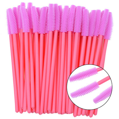 50/25 buc Perii pentru gene cu gel siliconic Extensie pentru gene Micro baghete de rimel Pieptene pentru sprâncene Pieptene de unică folosință Aplicator de instrumente de machiaj