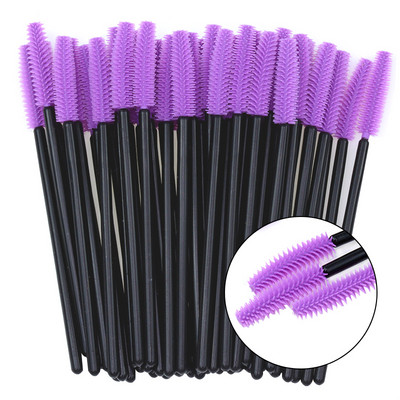 50/25 buc Perii pentru gene cu gel siliconic Extensie pentru gene Micro baghete de rimel Pieptene pentru sprâncene Pieptene de unică folosință Aplicator de instrumente de machiaj