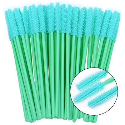 50/25 buc Perii pentru gene cu gel siliconic Extensie pentru gene Micro baghete de rimel Pieptene pentru sprâncene Pieptene de unică folosință Aplicator de instrumente de machiaj