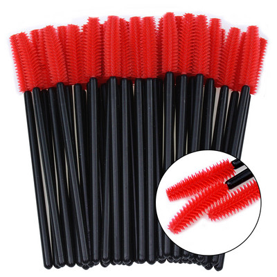 50/25 buc Perii pentru gene cu gel siliconic Extensie pentru gene Micro baghete de rimel Pieptene pentru sprâncene Pieptene de unică folosință Aplicator de instrumente de machiaj