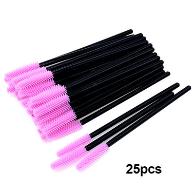 50/25 buc Perii pentru gene cu gel siliconic Extensie pentru gene Micro baghete de rimel Pieptene pentru sprâncene Pieptene de unică folosință Aplicator de instrumente de machiaj