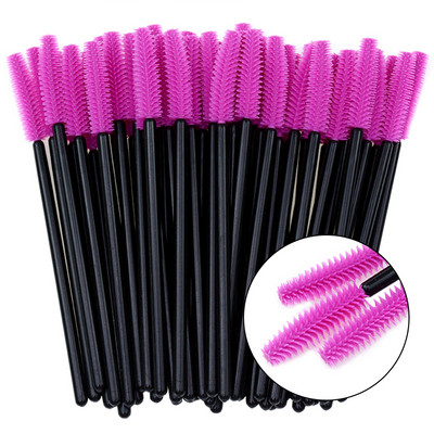 50/25 buc Perii pentru gene cu gel siliconic Extensie pentru gene Micro baghete de rimel Pieptene pentru sprâncene Pieptene de unică folosință Aplicator de instrumente de machiaj