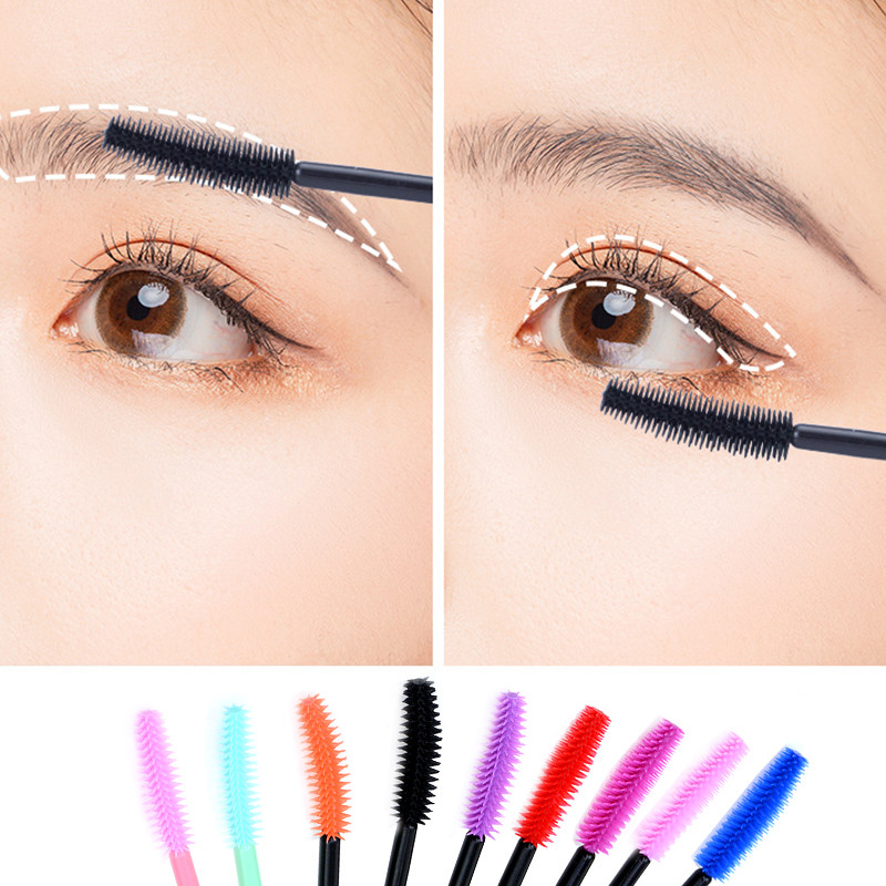 50/25 buc Perii pentru gene cu gel siliconic Extensie pentru gene Micro baghete de rimel Pieptene pentru sprâncene Pieptene de unică folosință Aplicator de instrumente de machiaj