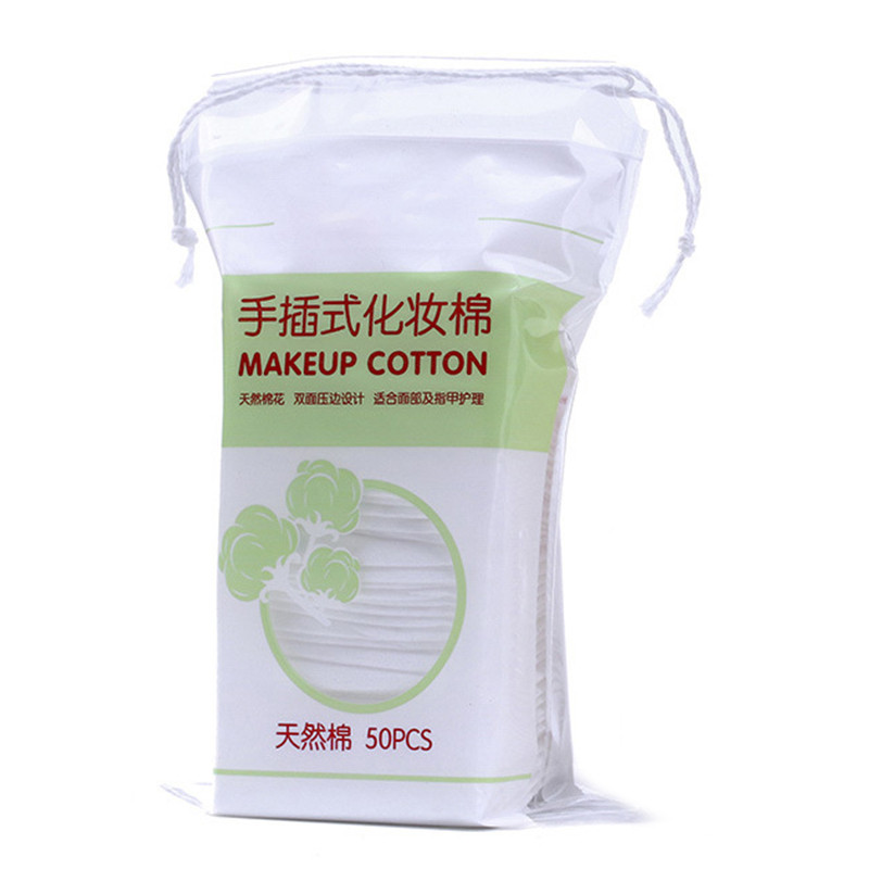 50 kom Šminka Pamučni jednokratni ručnik za lice Kozmetički alat za čišćenje Manikura Obrišite ruku Umetnite pamučne jastučiće