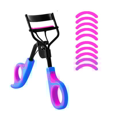 11 buc. Ondulator de gene Pensete cosmetice pentru ondularea genelor Mâner + 10 tampoane de înlocuire din silicon Instrumente de machiaj pentru femei TLSM