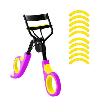 11 buc. Ondulator de gene Pensete cosmetice pentru ondularea genelor Mâner + 10 tampoane de înlocuire din silicon Instrumente de machiaj pentru femei TLSM