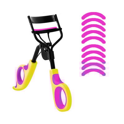 11 buc. Ondulator de gene Pensete cosmetice pentru ondularea genelor Mâner + 10 tampoane de înlocuire din silicon Instrumente de machiaj pentru femei TLSM