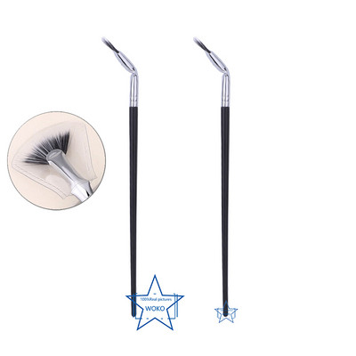 Perie pentru gene, ventilator, perie pentru gene îndoită, perie pentru gene, perie mică, cu ventilator, perie profesională pentru gene, instrument de machiaj