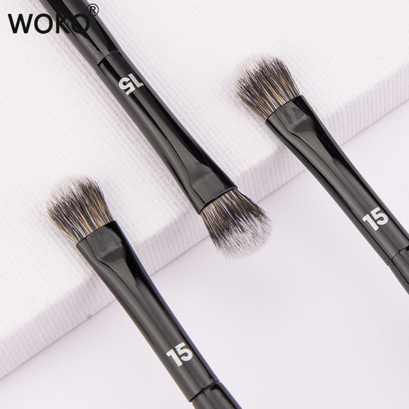 Pro 15 Pensule pentru fard de pleoape Pensule pentru fard de pleoape Pensule de machiaj pentru amestecarea ochilor mici Păr sintetic Perii profesionale pentru machiaj pentru ochi