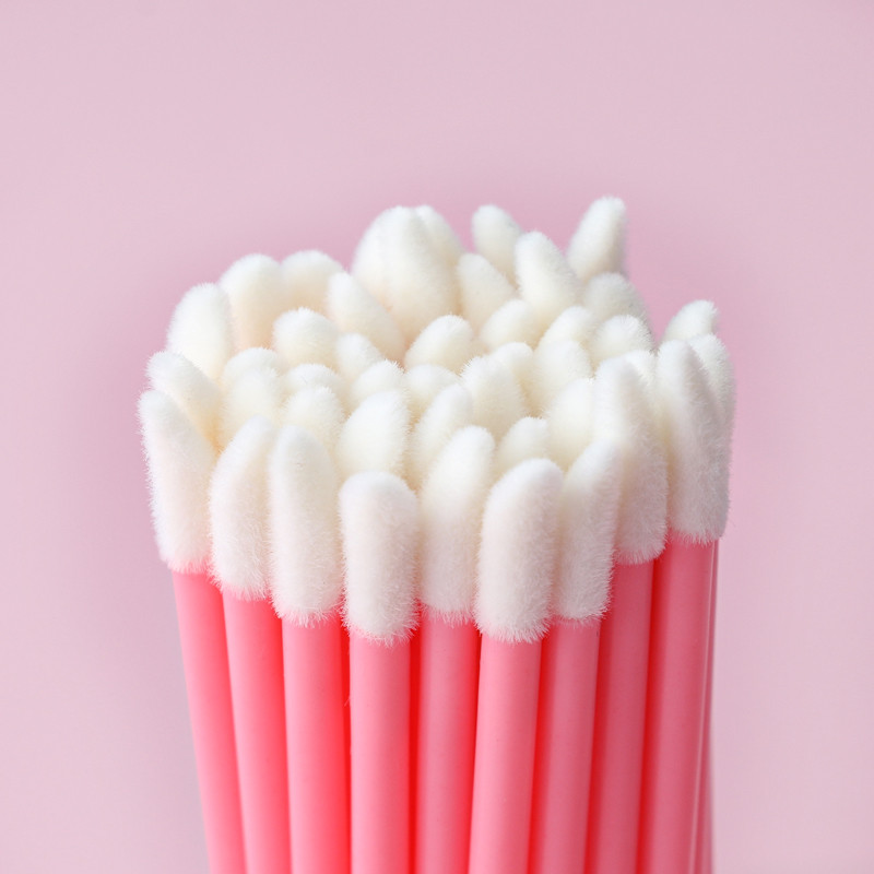 50 buc Perie de buze de unică folosință Ruj Buze lucioase pentru gene Extensie de gene Baghete de rimel Aplicatoare de curățare Machiaje Instrumente cosmetice