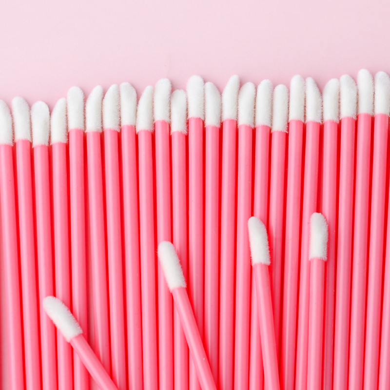 50 buc Perie de buze de unică folosință Ruj Buze lucioase pentru gene Extensie de gene Baghete de rimel Aplicatoare de curățare Machiaje Instrumente cosmetice