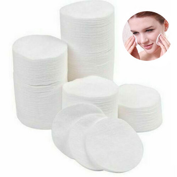 100 τμχ Μακιγιάζ Βαμβακερές μπατονέτες Clean Nail Pads Καλλιτεχνικά μαλακά επιθέματα καθαρισμού Καθημερινά βαμβακερά προμήθειες Εργαλείο αφαίρεσης μακιγιάζ προσώπου από βαμβάκι