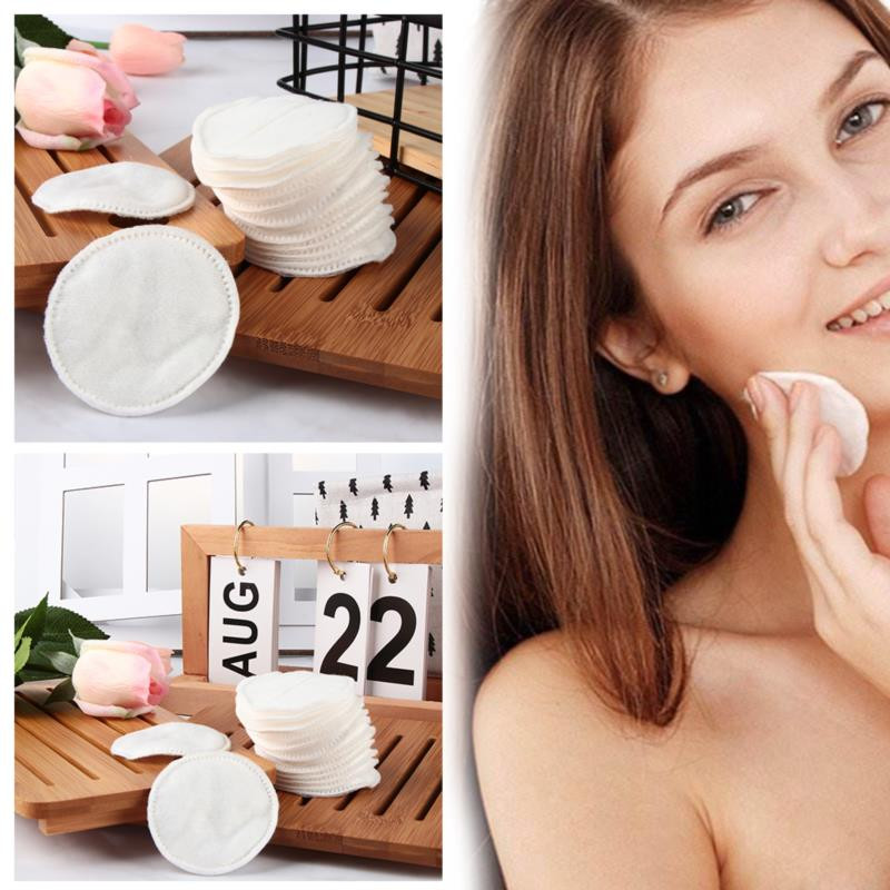 100 buc Tampoane de machiaj de bumbac Tampoane curate pentru unghii Tampoane de curățare artistice moi Materiale zilnice de bumbac Bumbac pentru față Instrument pentru îndepărtarea machiajului