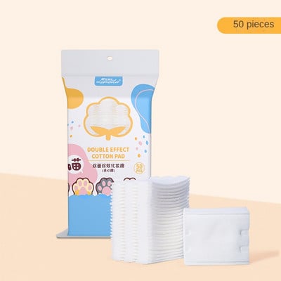 100 buc/50 buc/pachet Demachiant de unică folosință Tampoane cosmetice din bumbac pentru instrumente de machiaj burete de machiaj pentru spălarea șervețelelor umede pentru îngrijirea pielii