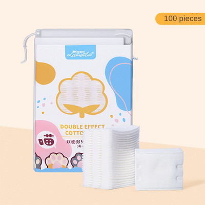 100 buc/50 buc/pachet Demachiant de unică folosință Tampoane cosmetice din bumbac pentru instrumente de machiaj burete de machiaj pentru spălarea șervețelelor umede pentru îngrijirea pielii