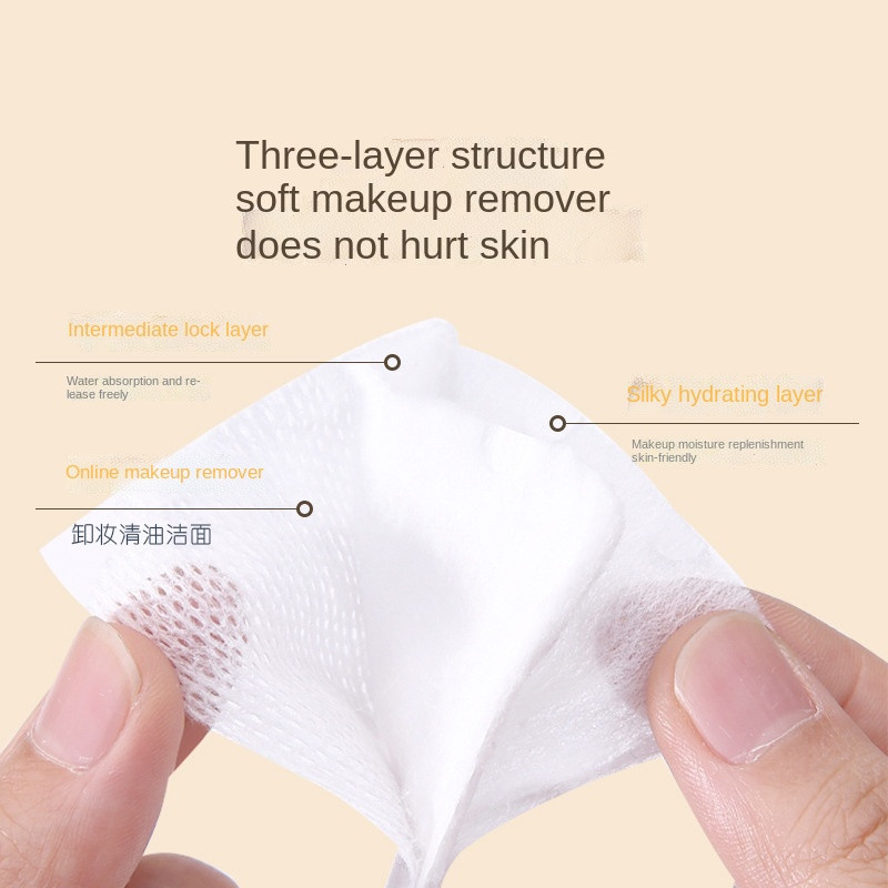 100 buc/50 buc/pachet Demachiant de unică folosință Tampoane cosmetice din bumbac pentru instrumente de machiaj burete de machiaj pentru spălarea șervețelelor umede pentru îngrijirea pielii