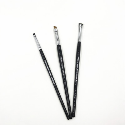 Profesionalus Small Tightline Eyeliner Brush Pro kampuotas plokščias antakių kontūro makiažas Precision Brow Brush #20 #32 #36 Cosmetic