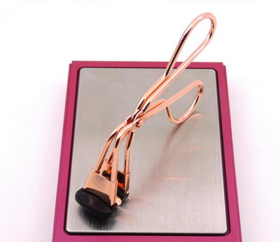 Мини секция тип рибешка уста Извивачка за мигли Сгъната фалшива мигла Nature Curl Стоманена щипка за извиване на мигли Малки инструменти за грим