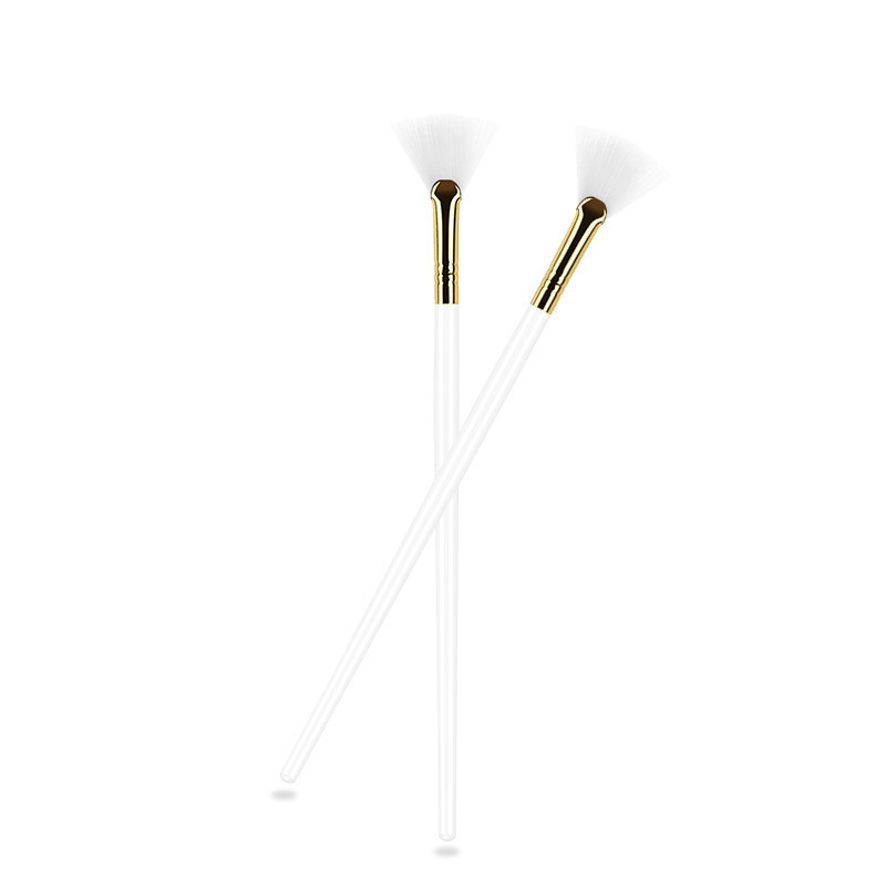 Perie profesională cu ventilator de dimensiune lungă, mască de argilă, instrumente de ser, mâner din lemn, păr sintetic, cosmetică, frumusețe, instrument de machiaj pentru îngrijirea pielii