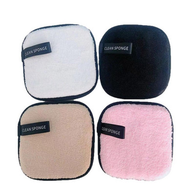 Double Layer Face Cleansing Towel Reusable Nail Art Cleaning Wipe Microfiber Cloth Pads Makeup Remover Cotton Puff